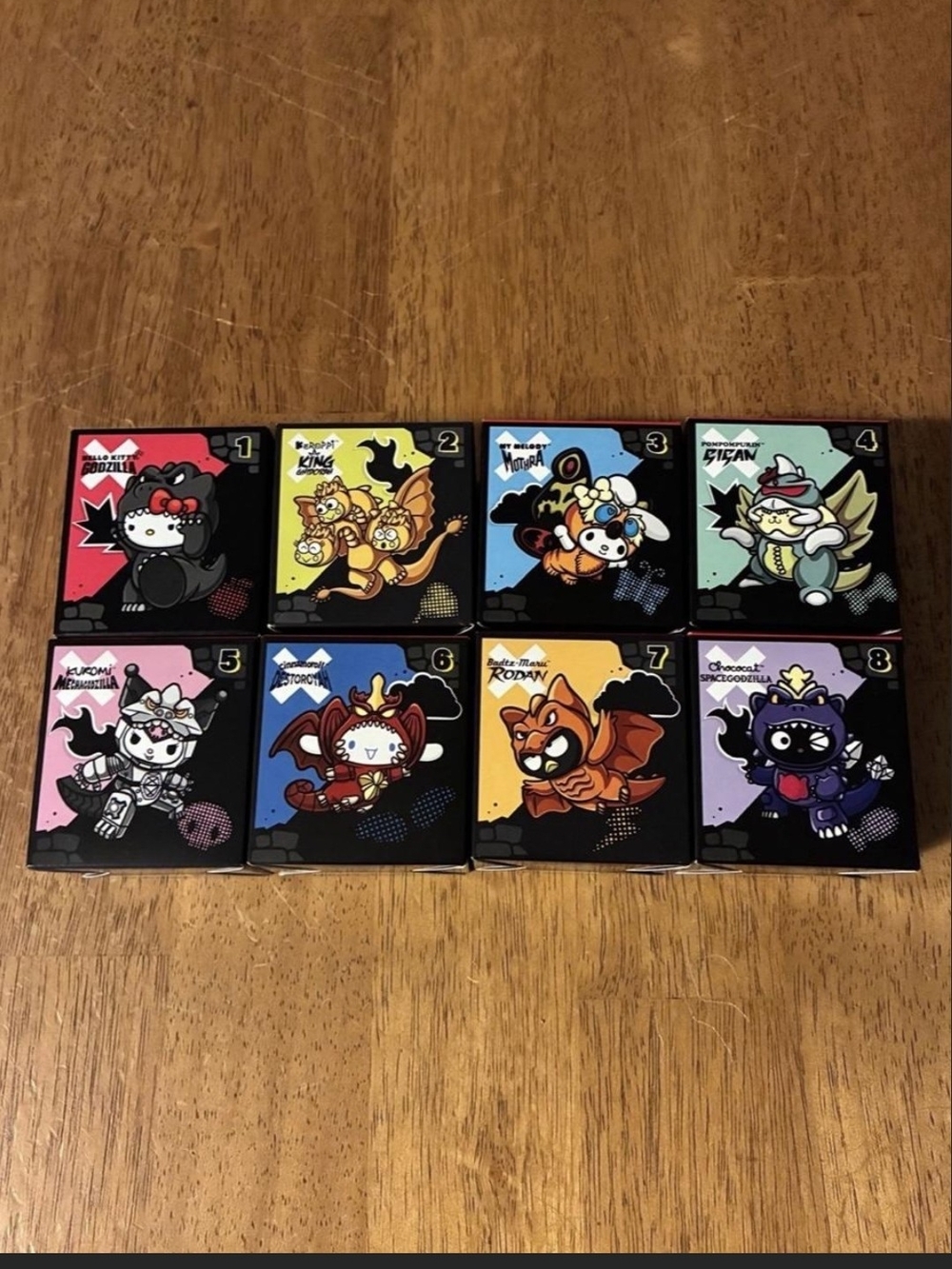 Hello Kitty x Godzilla Collection 1-8 Box Set - Multicolor